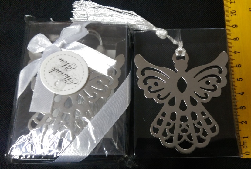 1PC Stainless Steel Angel Eagles Bookmark Silver Tone Present Gift 